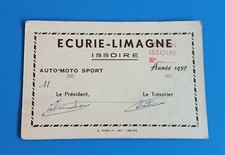 CARTE MEMBRE ECURIE LIMAGNE