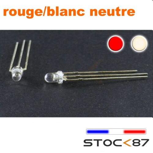 779 led 3mm couleur - 3mm, bi-couleur