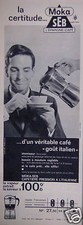 PUBLICITÉ 1961 CAFETIÈRE LA