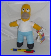 HOMER SIMPSONS Peluche Officiel Hauteur 20Cm NOUVEAU Et ORIGINAL Yeux Plastique