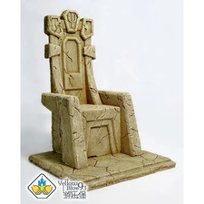 ✨Trône Résine effet Pierre – 20 cm Saint Seiya Poseidon Roi des Mers ⚔️ Diorama