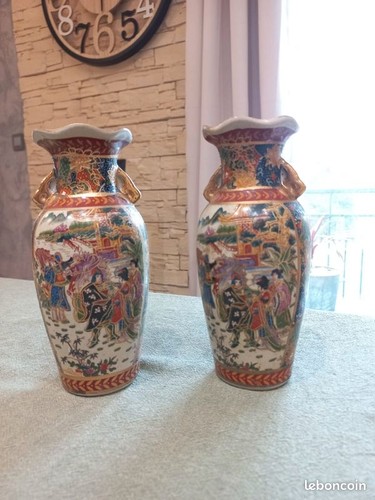 Paire vases japonais - de,