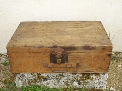 Ancienne valise bois - valise,
