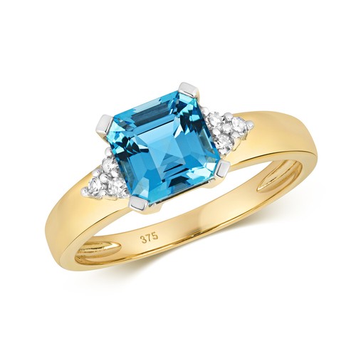 Bague solitaire femme jaune - solitaire,