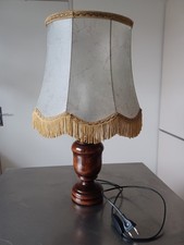 Grande lampe ancienne Abat-jour à franges