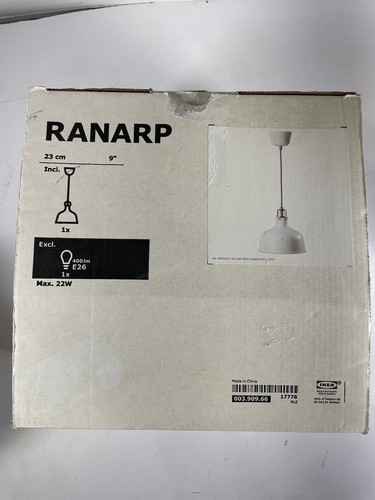 Ikea ranarp 23cm white - 9",