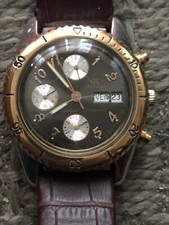 RARE MONTRE HOMME MONDIA BY ZÉNITH BREVET AUTOMATIQUE CHRONO VALJOUX 7750 SWISS