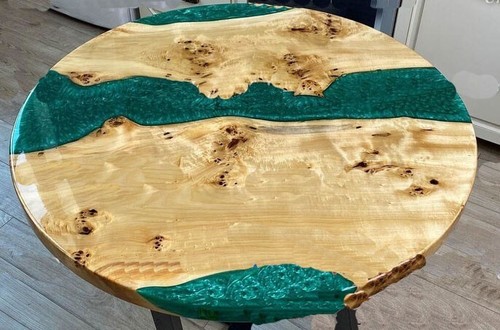 Table basse résine époxy - basse,