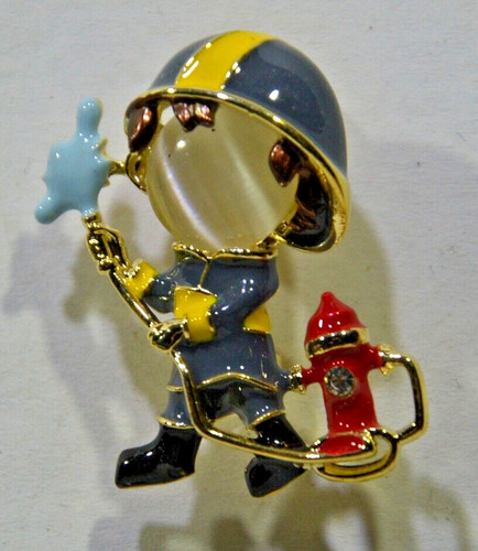 Broche pompier incendie - pompier,