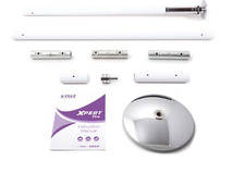 Barre de Pole Dance X-POLE XPERT PRO Powder Coated blanche (avec X-Lock)