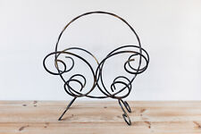 Porte Revue Noir en fer Forgé avec Volute