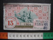 1963 LOTERIE NATIONALE Billet