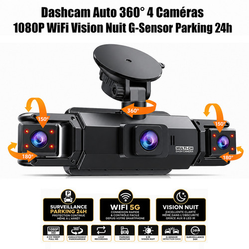 Dashcam auto 360 - dashcam, 4