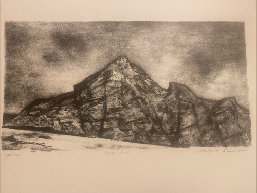 Lithographie alpes rare robert - lithographie,