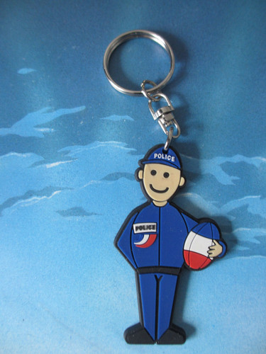 Porte cle figurine police - figurine,