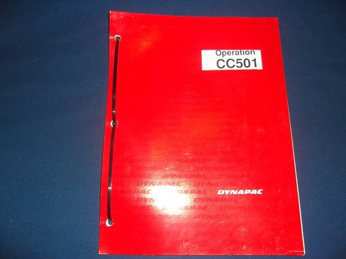 Dynapac cc501 manuel - dynapac,