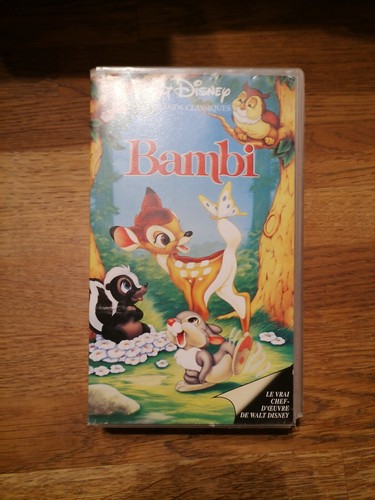 Cassette vidéo vhs bambi - k7,