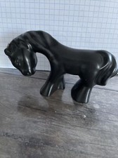 Céramique, Poney,cheval Noir