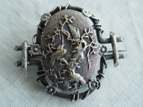 Broche ancienne decor - broche,