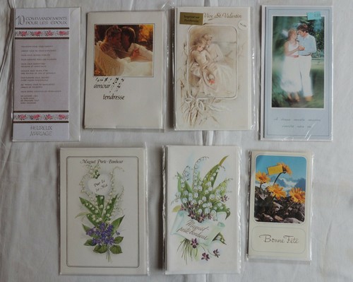 Lot cartes de voeux - de,