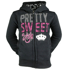 VESTE A CAPUCHE NOIRE PRETTY