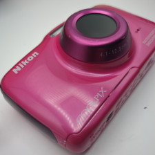 Nikon Coolpix S32 13,2MP Digital Camera Waterproof 10m Pink, Charger, 8GB SD