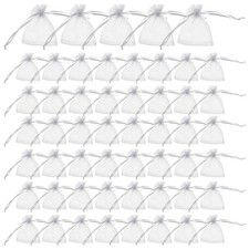  100 Pcs Pochon Bijoux Organza