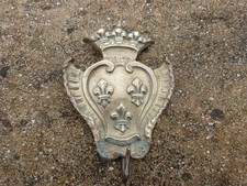 Souvenir Royaliste Deux Fleurs De Lys Bronze Doré Rideaux Époque Restauration