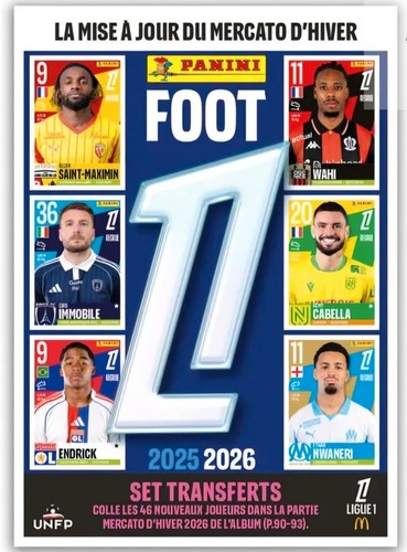 Panini foot ligue 2026 set - foot,