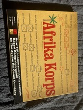 Afrika Korps Jeu de Strategy Board Game Avalon Hill 1964 Four Panel Game Board