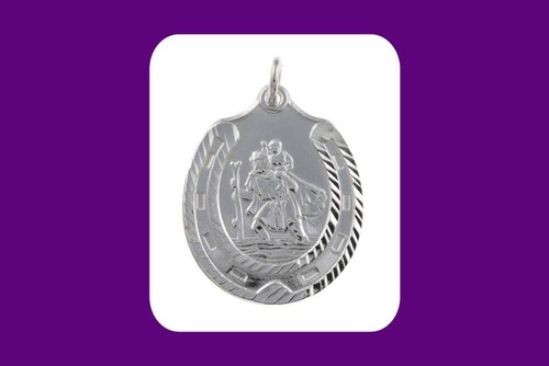Pendentif argent fer à - en,