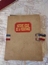 Coffret historique "Histoire vécue de la Résistance", vinyles, documents divers