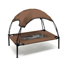 Transat Chien Marron 60x45x16cm 15kg max Lit surélevé Protection soleil S Relax