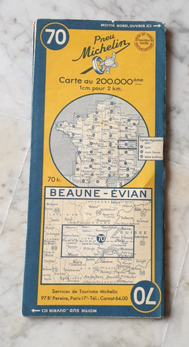 Ancienne carte michelin 70 - michelin, n°70