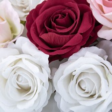 10X Artificiel 3D Rose Faux