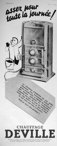 Publicité 1935 chauffage - publicitÉ,