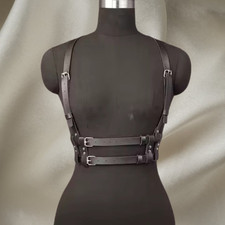Harnais Cuir Noir Femme