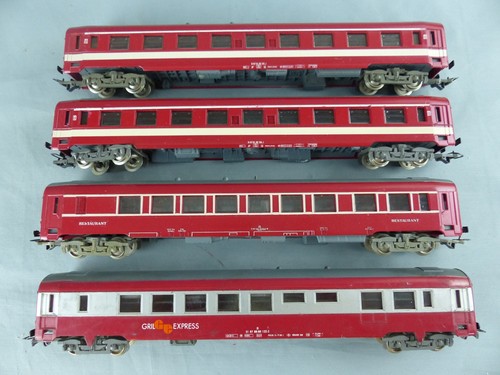 Jouef lot de 4 - ho, wagons