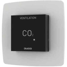 Sonde d'ambiance Duco CO2 sans commande RF/câblée noir