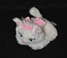Peluche doudou chat Marie Les Aristochats DISNEY COMPANY blanc rose 11 cm TTBE
