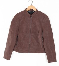 Veste en simili cuir daim