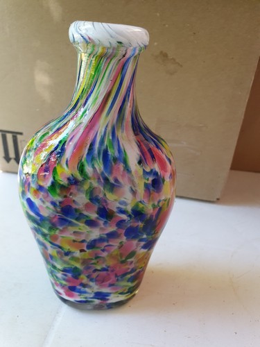 Flacon vase verre - verre, soufflé