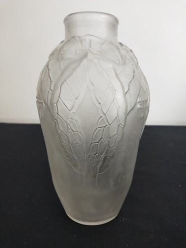 Vase art déco en verre - vase,