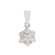Pendentif en or blanc 18