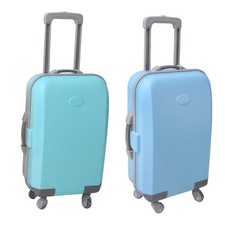 Valise d'accessoires de poupée Ensemble de jeu de voyage pour poupée de 18