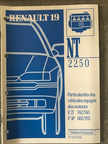 Manuel atelier 2250 - manuel, nt