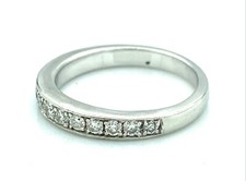 MAGNIFIQUE BAGUE PLATINE - Alliance en diamants 0,75 carat - 5,05 g
