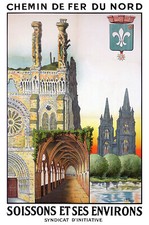 Affiche chemin de fer Nord -