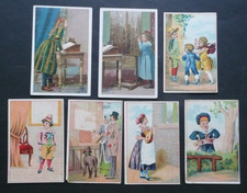 Lot de 7 CHROMOS publictaires