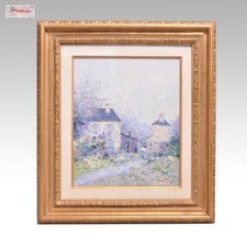 Tableau original huile toile signée Jean Pierre Dubord (France) Le Jardinier